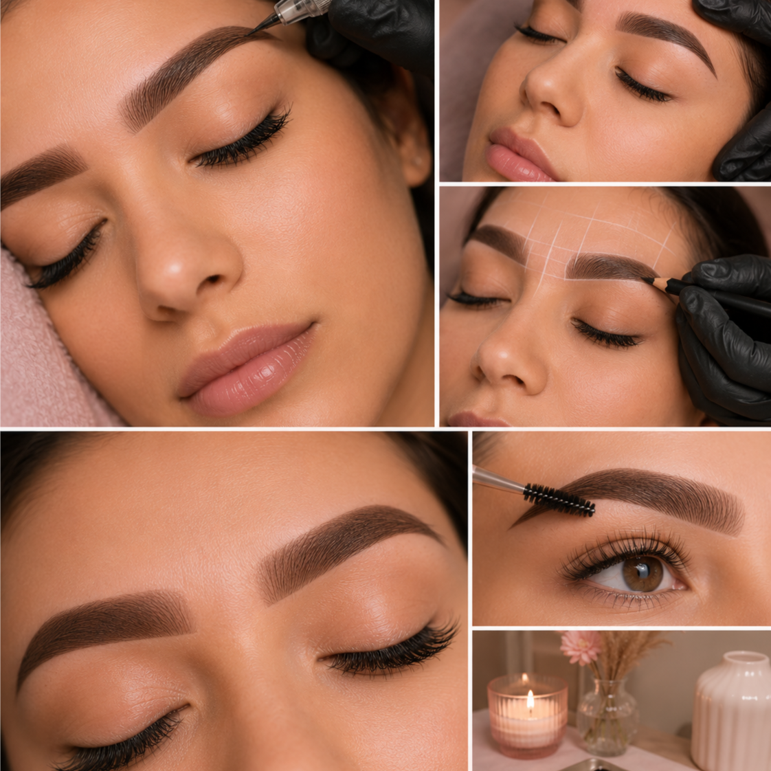 Ombre Powder Brow Tattooing at Indigo Ink 210 in San Antonio, TX