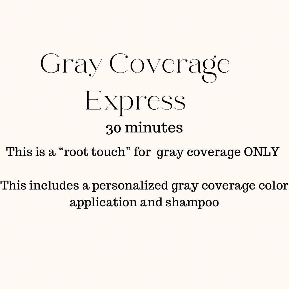 Gray Coverage Express at Hair By Melanie in Conshohocken, PA