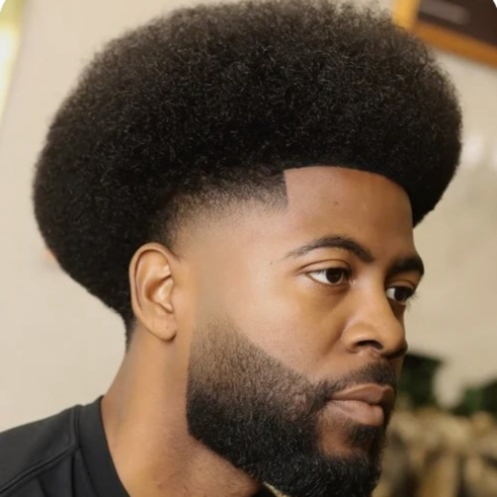 Afro Cut at Man Cave Retreat Barbershop in Fort Myers, FL