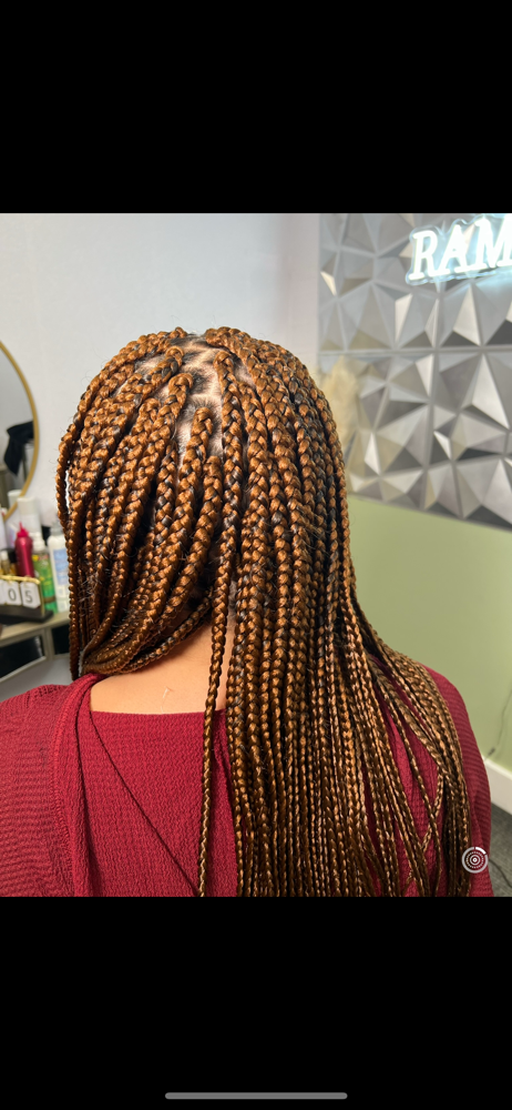 Med Box Box Braids Mid Back