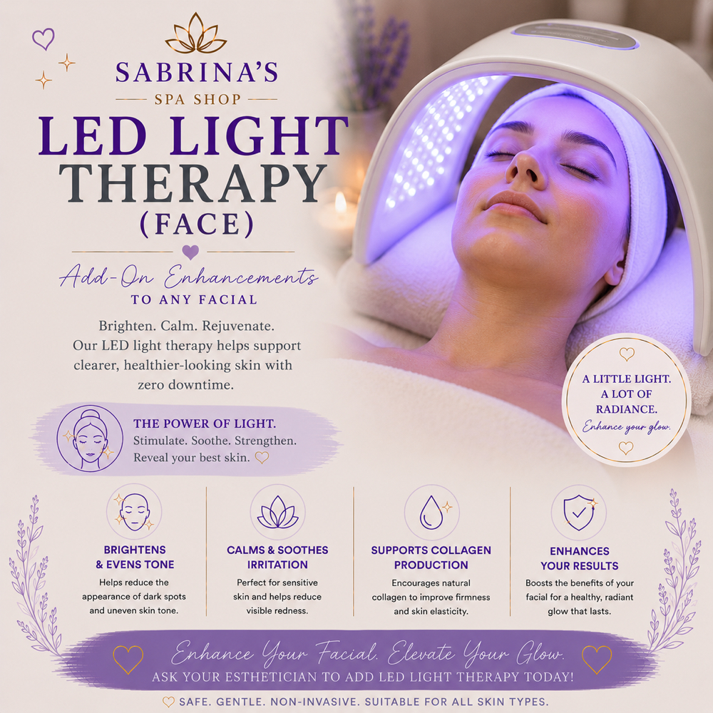 LED Light Therapy - Face at Sabrina’s Spa Shop in Spring Hill, FL