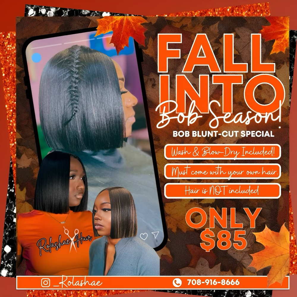 Blunt Cut/ Bobs (Hair Not Included)