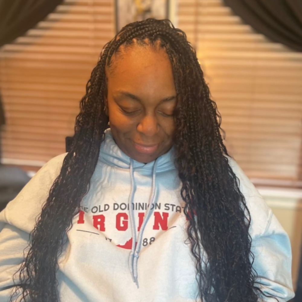 Boho Medium Knotless Braids