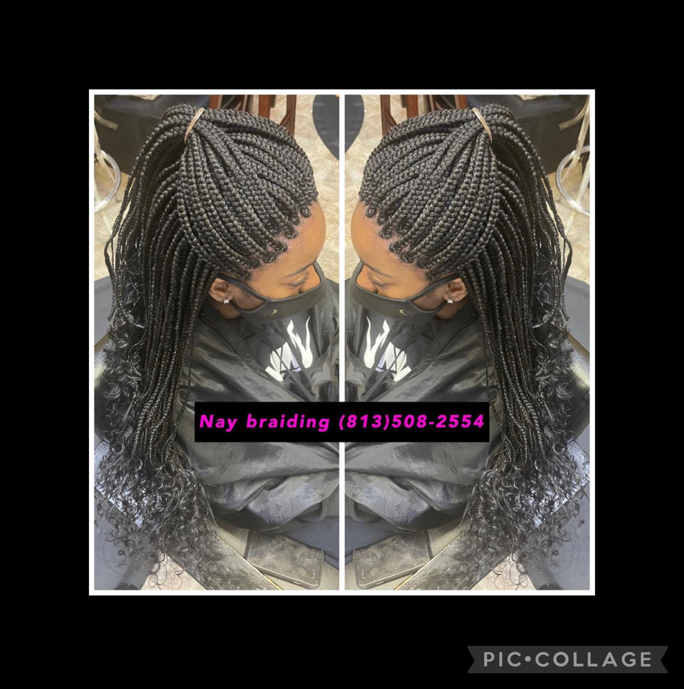 Curly Box Braids