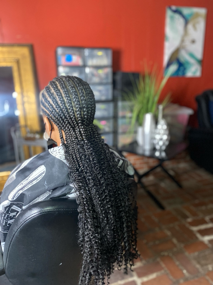 Straight Back Boho Stitch Braids