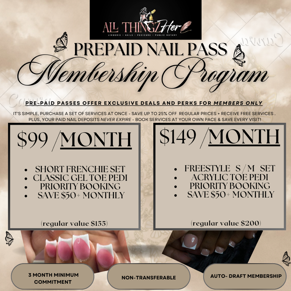 Membership Program (MEMBERS ONLY) at ALL Thingz Her in Wake Village, TX