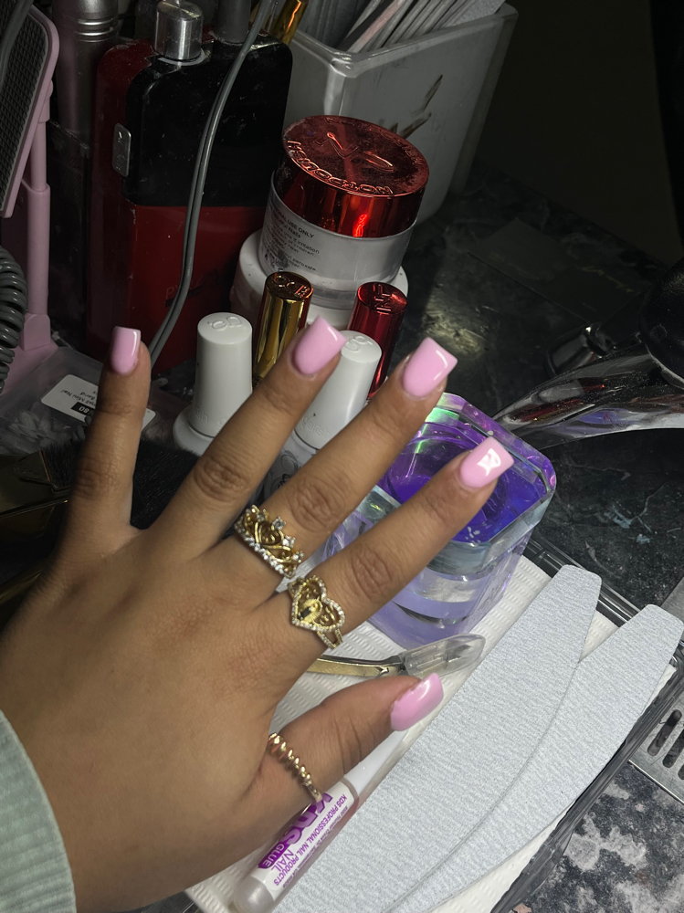 Short Basic Color Nail Set