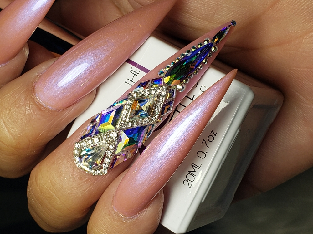 Bling Crystal Accent Nail