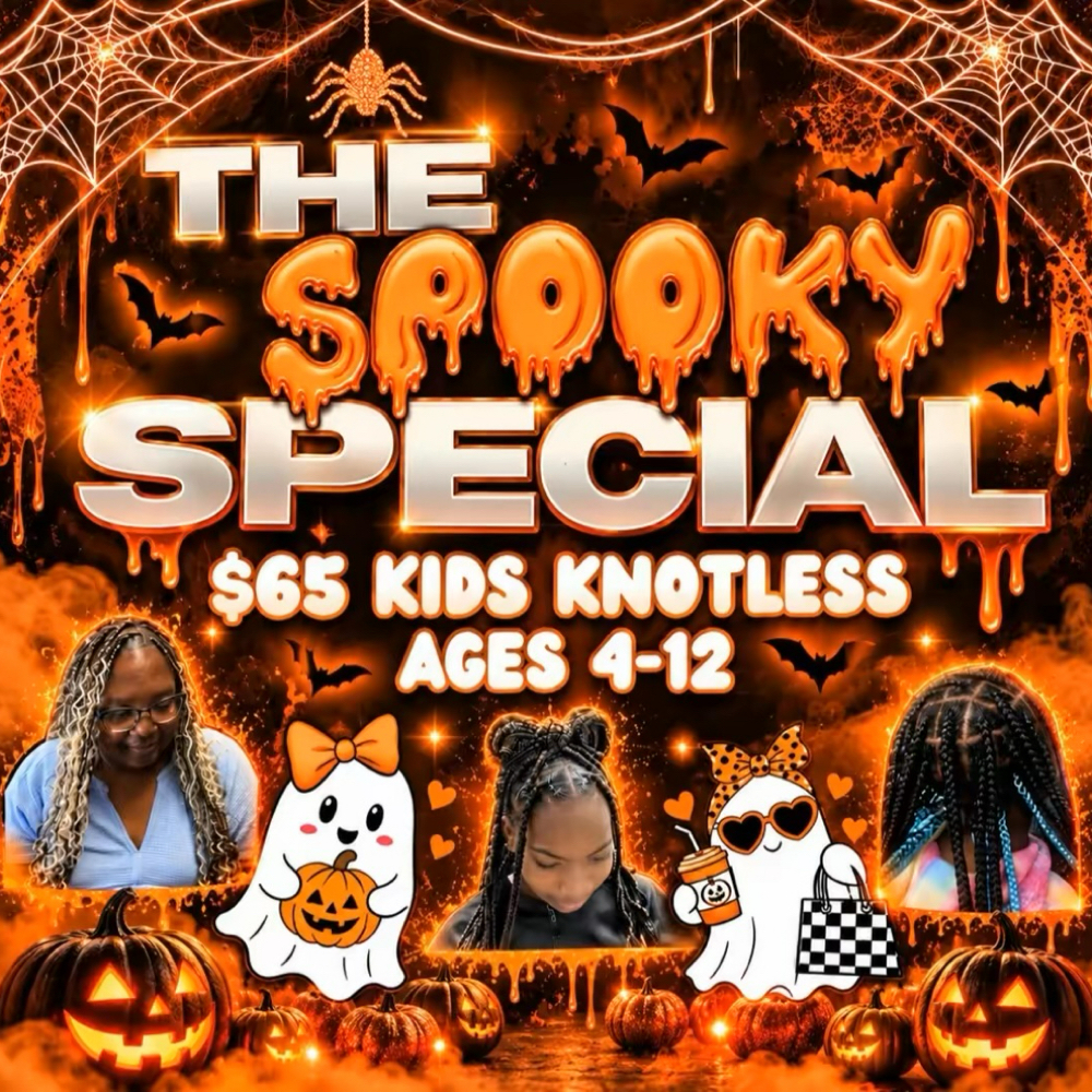 Kids Knotless Special $65 at Unique Beauty By Jas in Memphis, TN