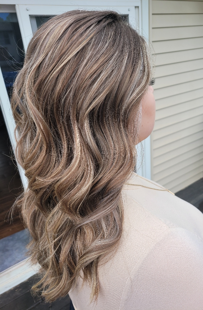 Partial Foil With Blowdry at Salon Lush in Crown Point, IN