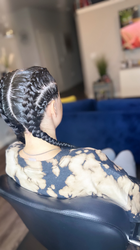 4 Feed In Braids