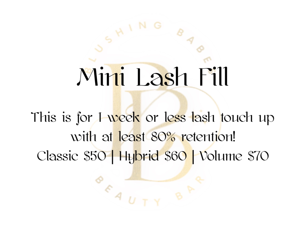 Mini Lash Fill | 75% Retention