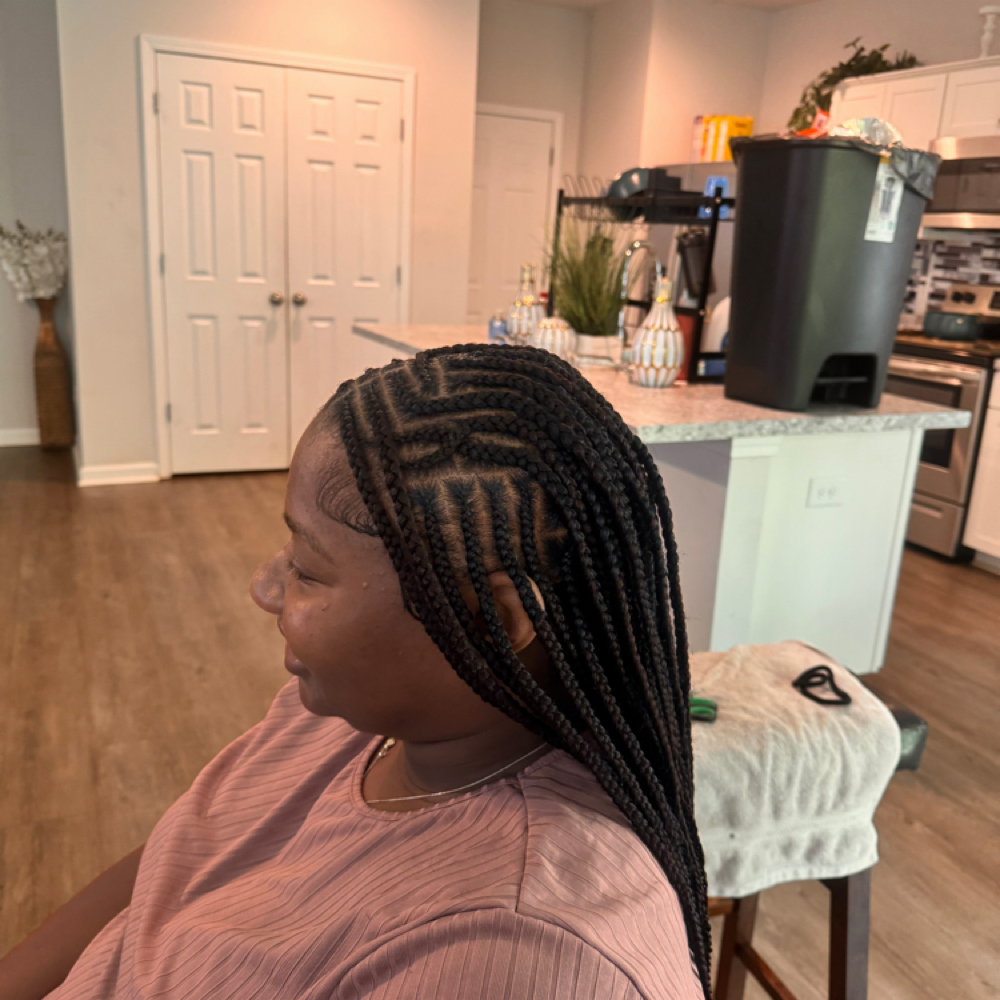 Fulani Knotless at Braided By UNeeQ in Moundville, AL