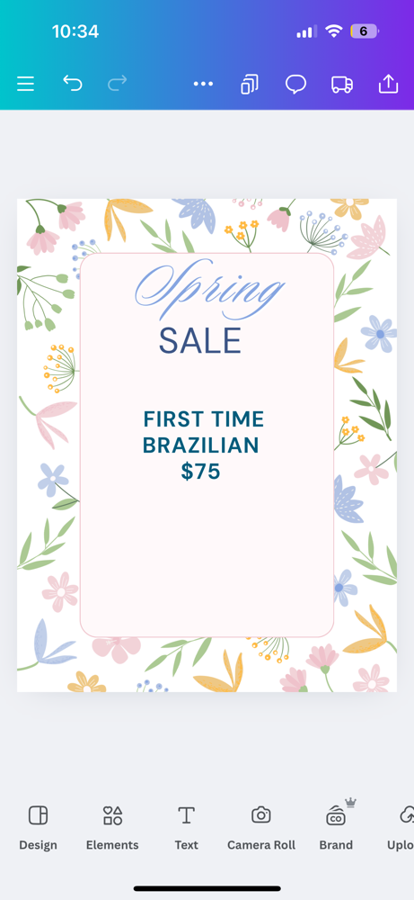Spring SALE First Time Brazilian