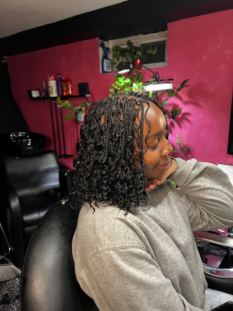 Boho Knotless Bob