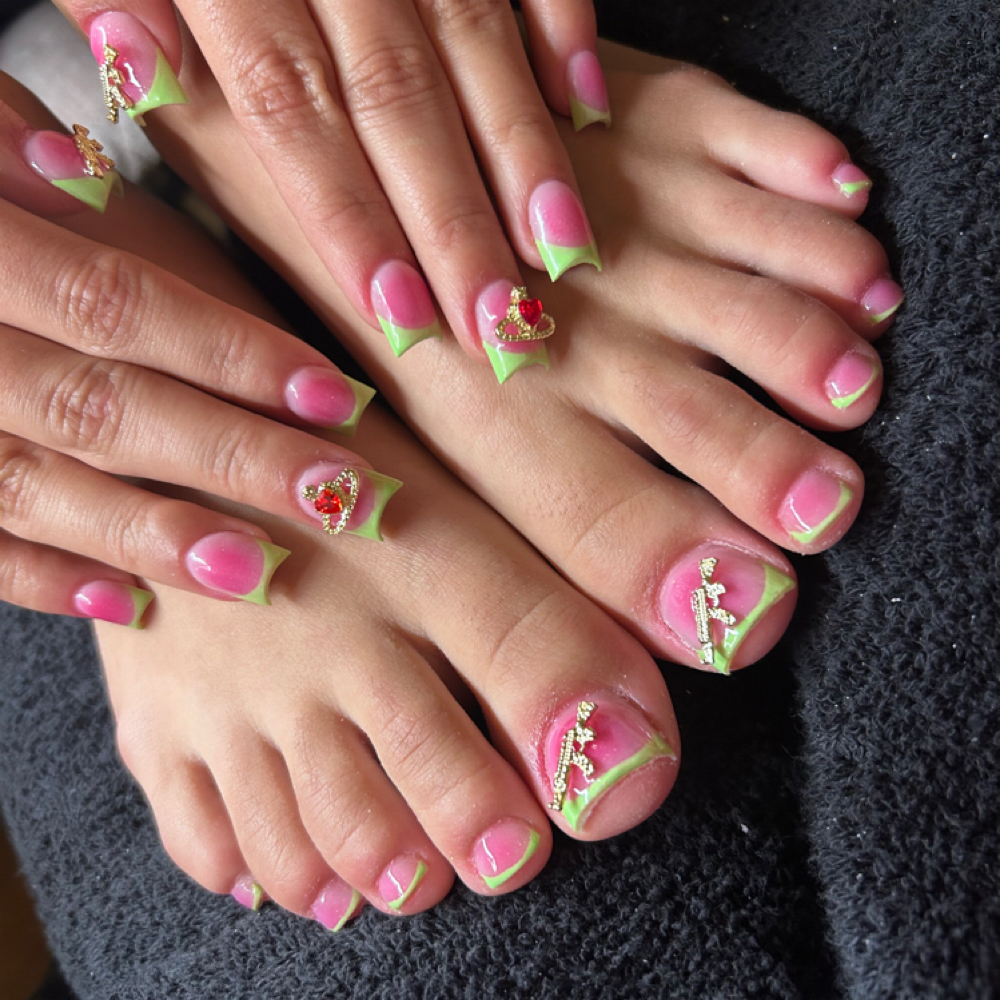 Acrylic Full Set & Full Toe Set at Nailed It by Tia in Pavillion, WY