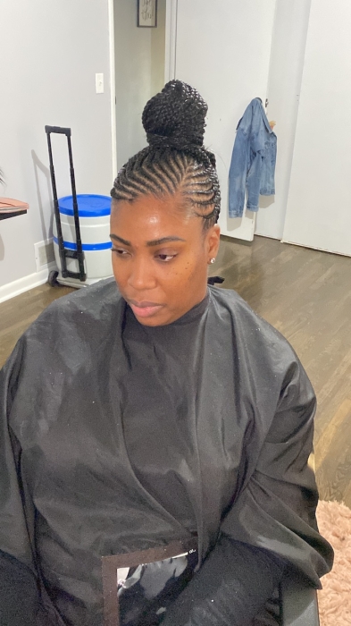 Small Feedin Braids at C&C Hair Collection in Palos Hills, IL