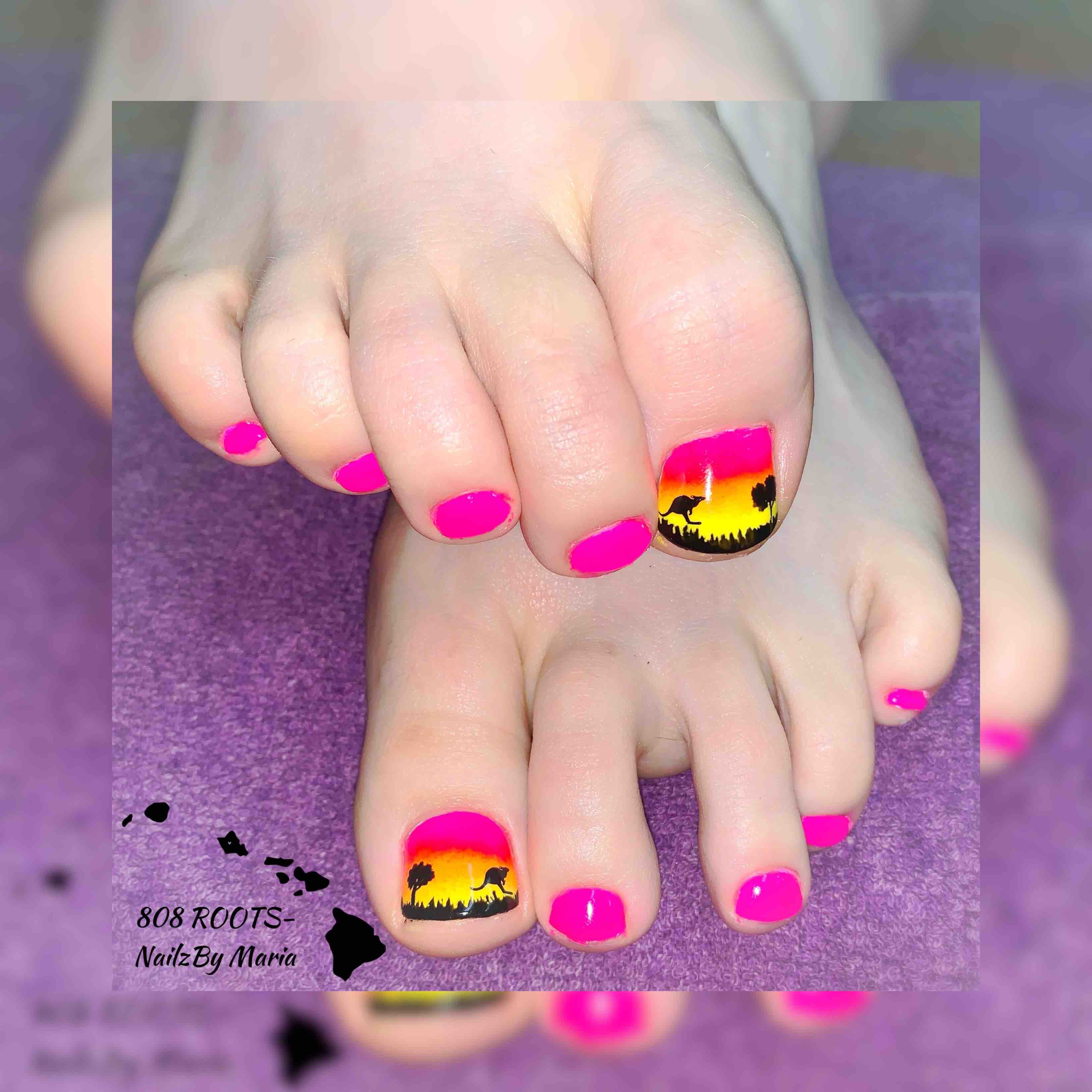 Gel Polish Toes