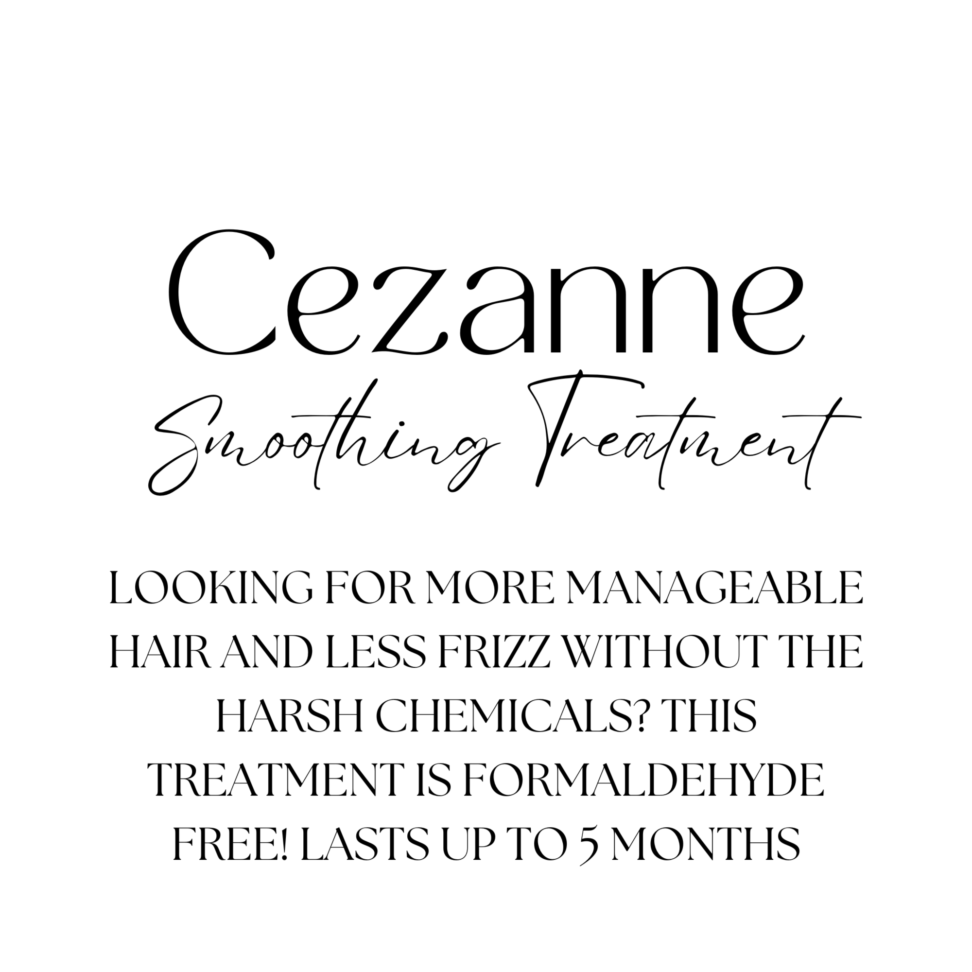 Cezanne Smoothing Treatment at Lovettsville Hair Studio in Lovettsville, VA