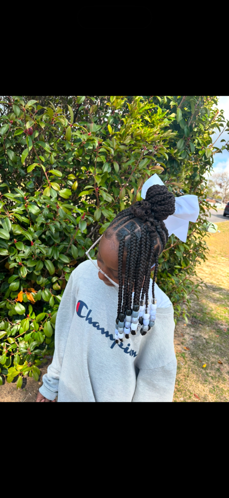 Braided Bun w/ Knotless Bang