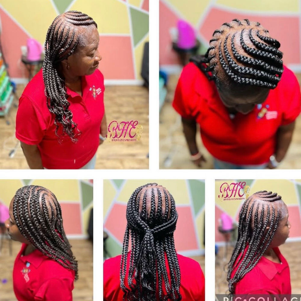 3 Layer Feed In Braids at Erica Sam in Opelousas, LA