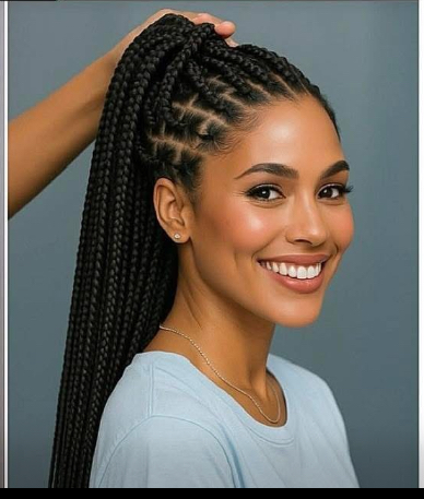 SMedium knotless braids  waist