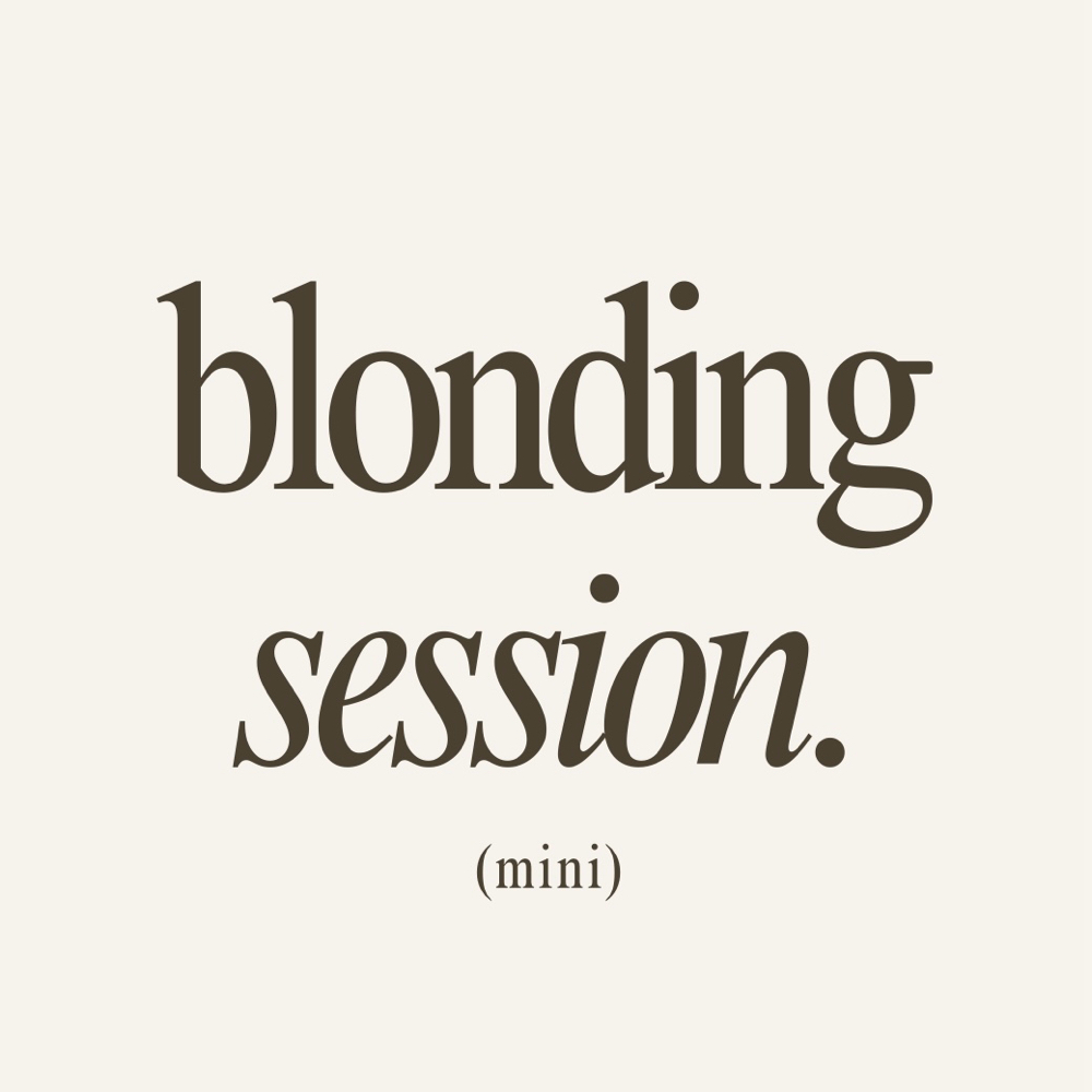 Mini | Blonding Session