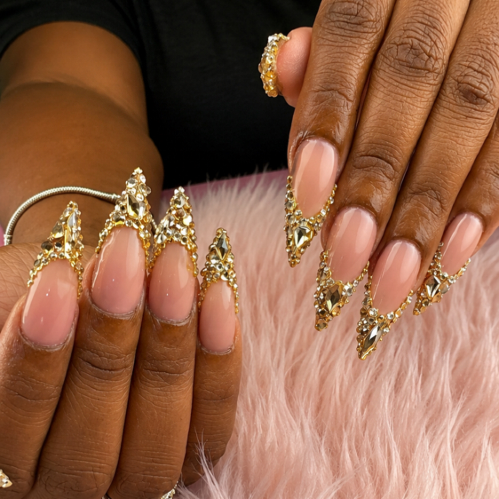 Long Bling Frenchie Set at DiamondKnails in Memphis, TN