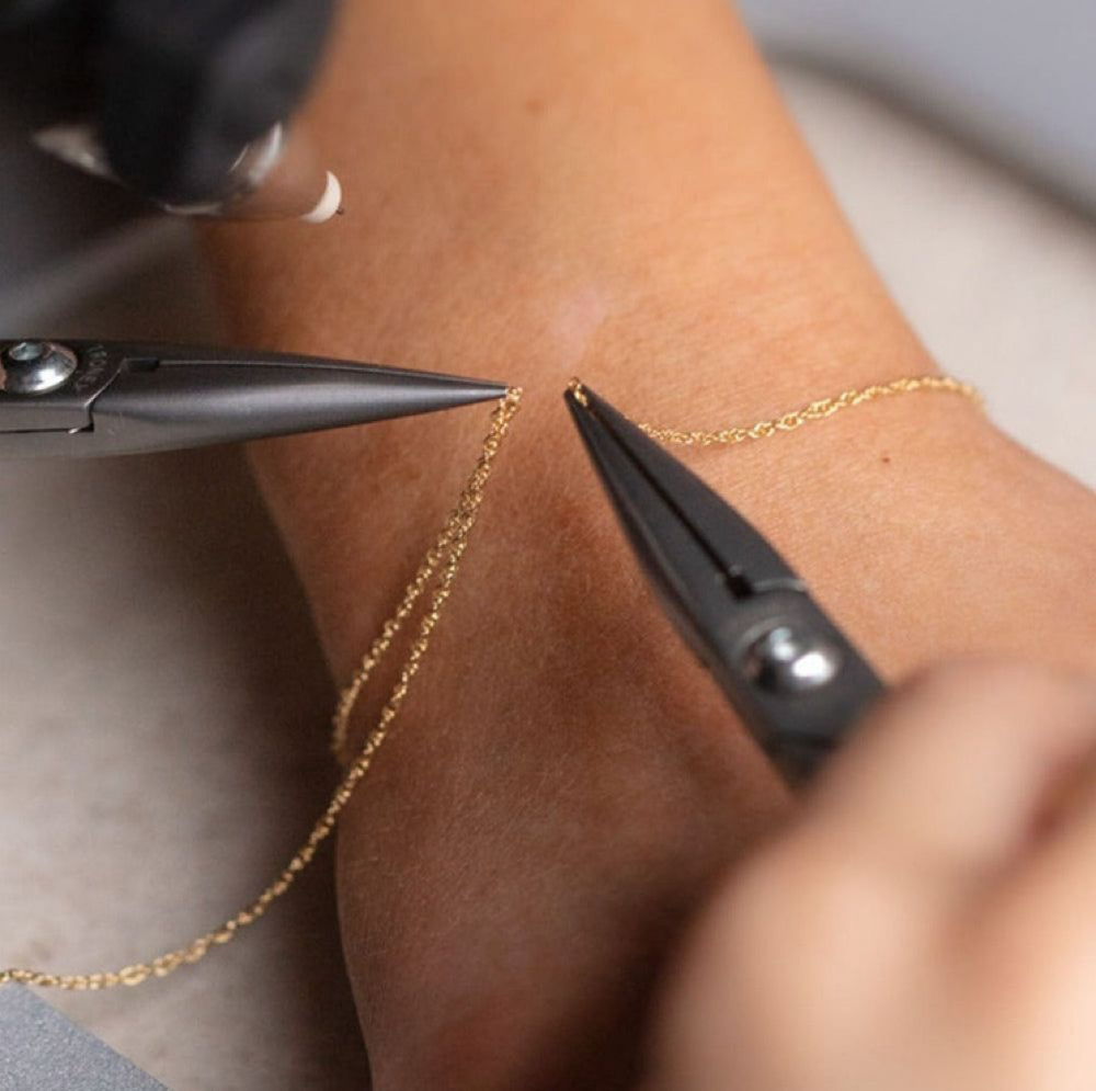 Permanent Jewlery at Solstice Wax Studio in royersford, PA