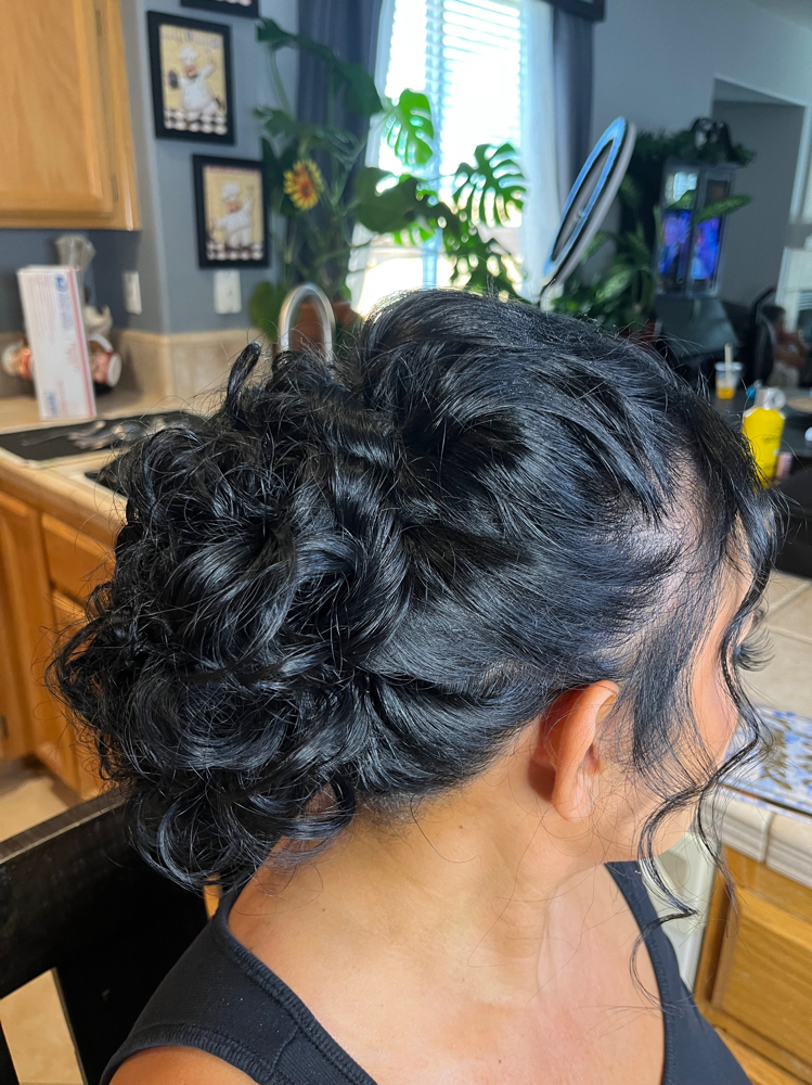 Bridesmaid/Dama Hairstyle at DB Glam Artistry in Sacramento, CA
