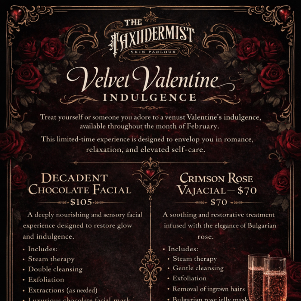 Crimson Rose Vajacial at The Taxidermist Skin Parlour in Chino, CA