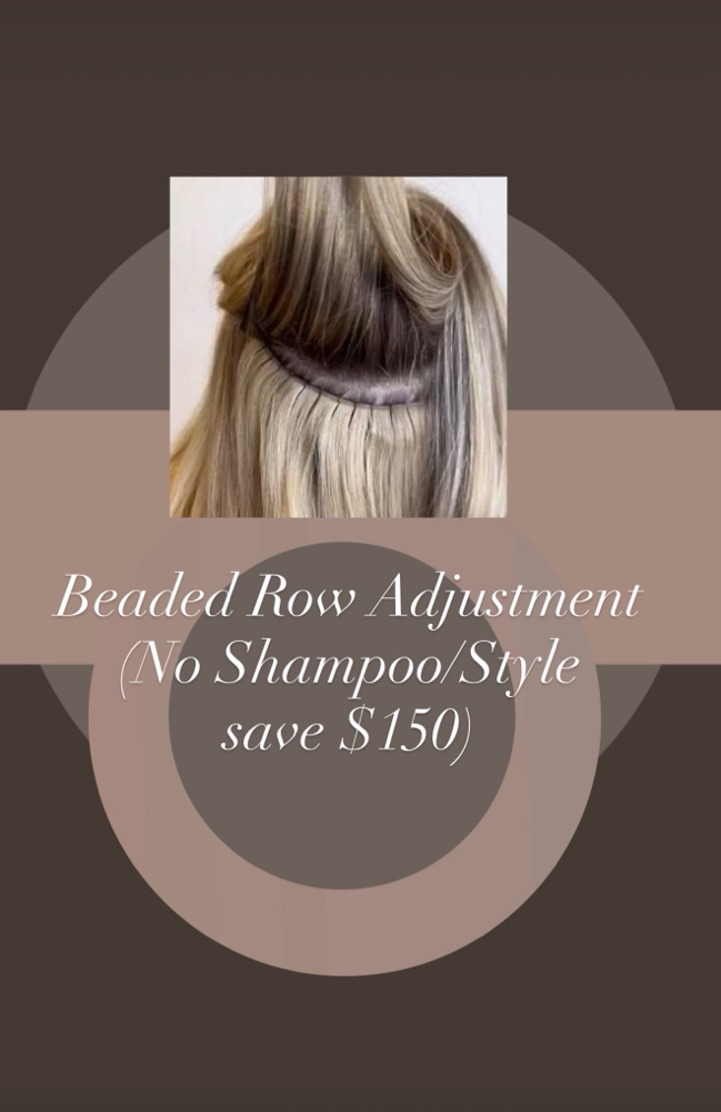 Beaded Row Adjustment (No Shmp)
