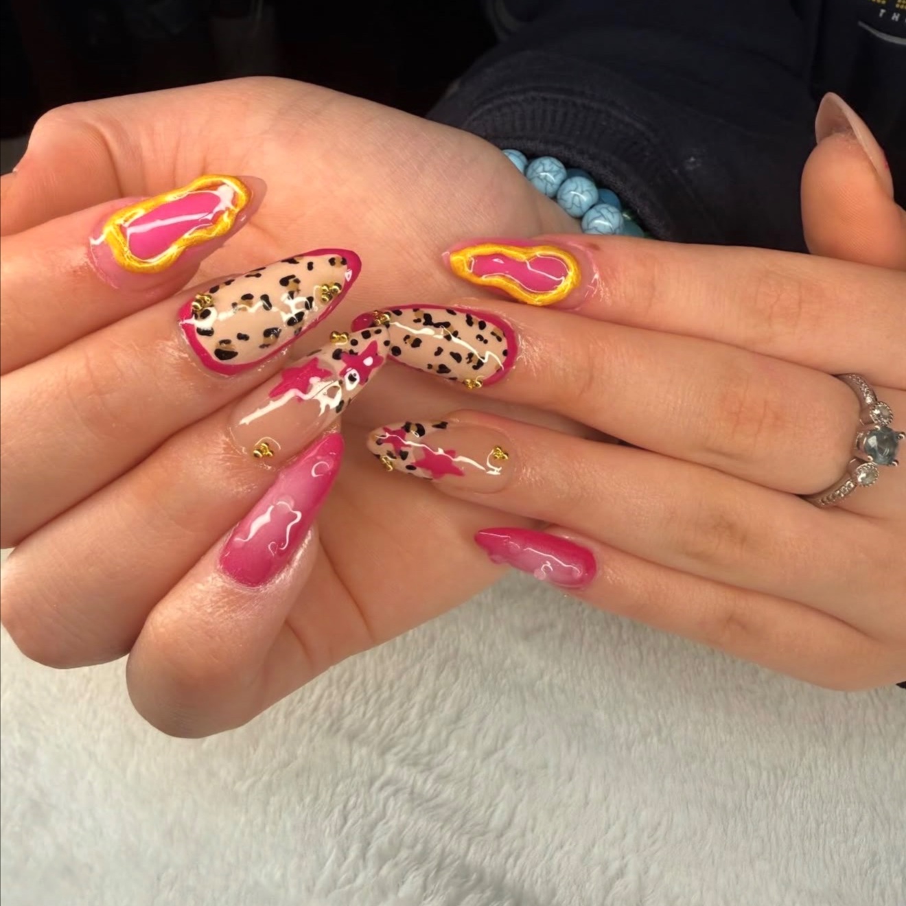 Acylic fill in at Katelynn's nail corner in youngstown, OH