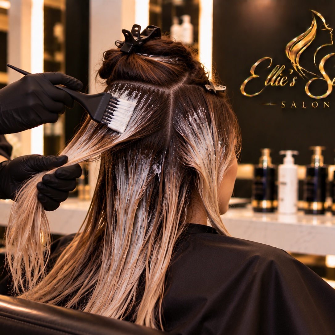 Stripping Your Color at Ellie’s secret salon in Irvine, CA