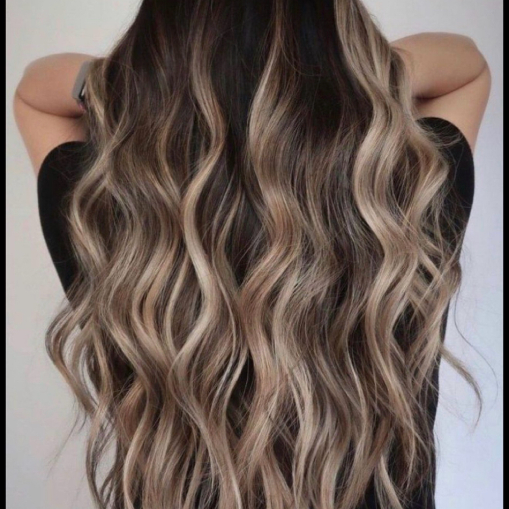 Balayage Highlights at RaineStorm Studios LLC. in Southgate, MI