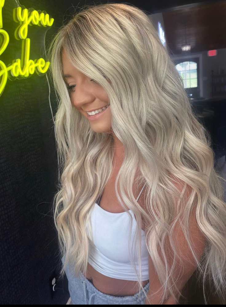 tape in extenstion installment at KNOX HAIR BY CASS in knoxville, TN