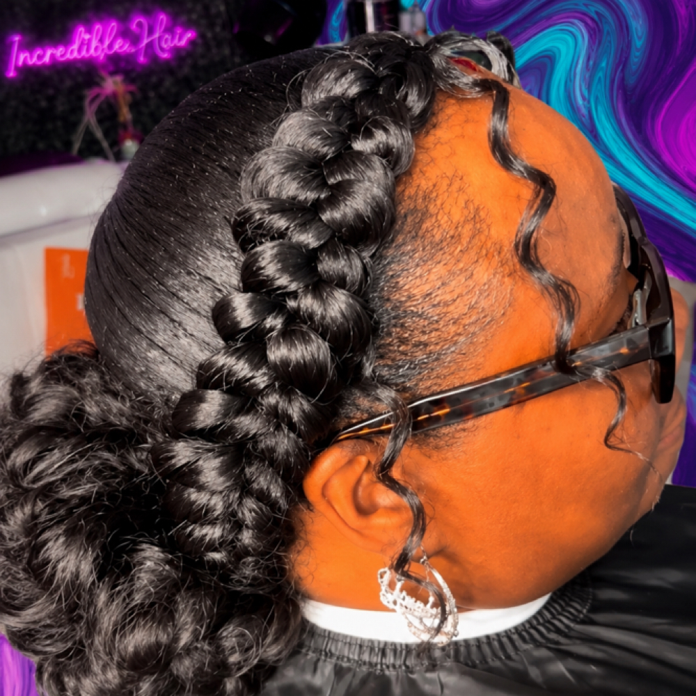 Butterfly braids at Incredible Hair in Philadelphia, PA