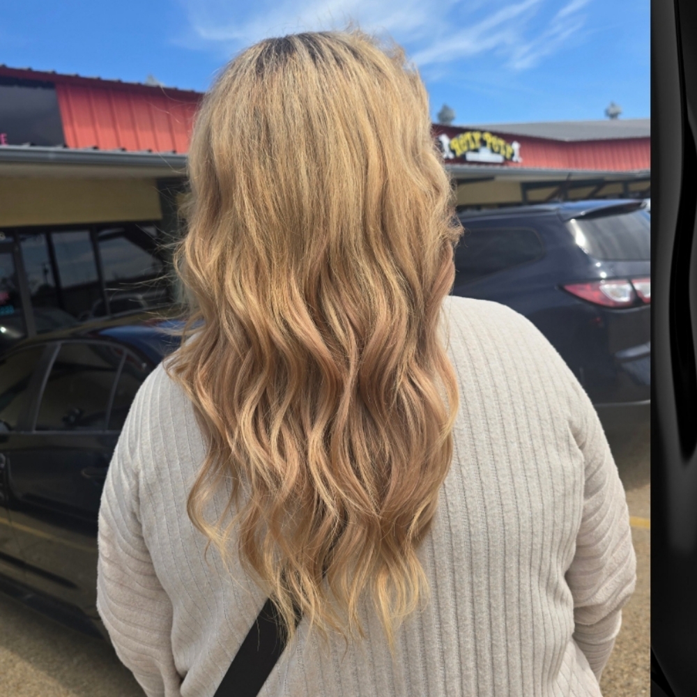 Hand Tied Extensions Maintenance at Get Cut & Dye Hair Salon & Spa in Alexandria, LA