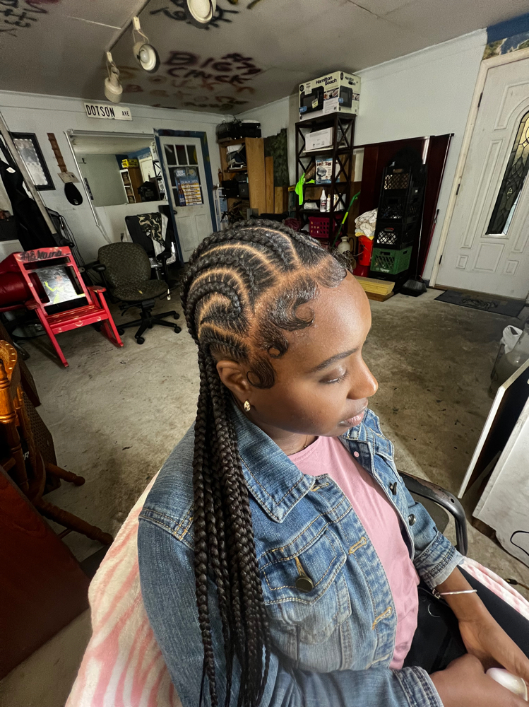8-10 Stitch Braids at ManiiStylez in Baton Rouge, LA