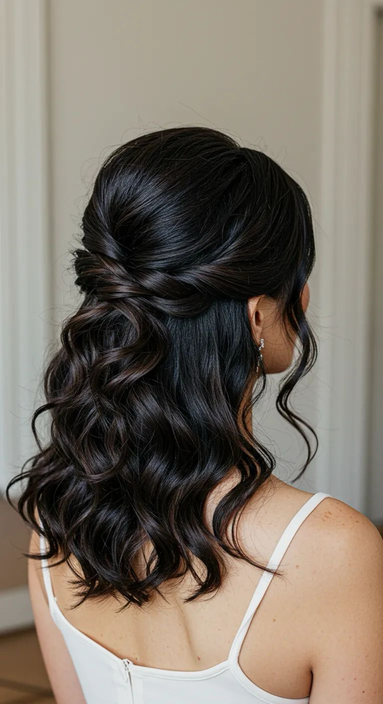 Half Up/ Half Down UpDo at Blooming Daysi in Oakdale, CA