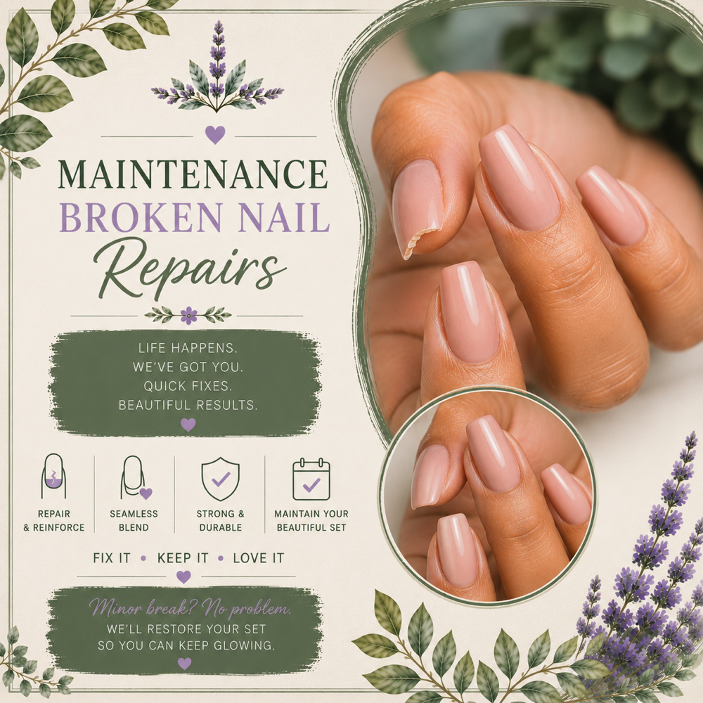Nail Maintenance Repairs/soak Off at Otani Nails & Handmade Jewelry in Columbia, SC