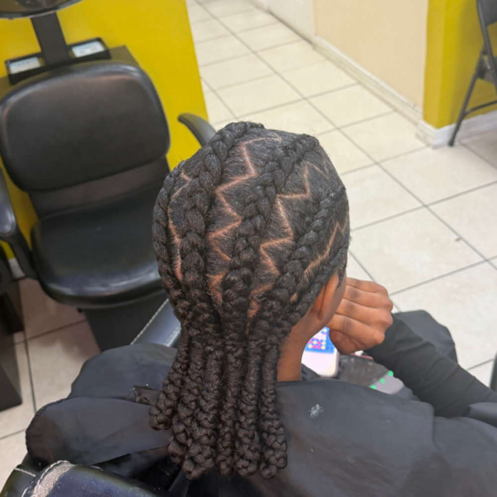 6 Back Braids at Marshadoesitbetter in Lake Worth, FL