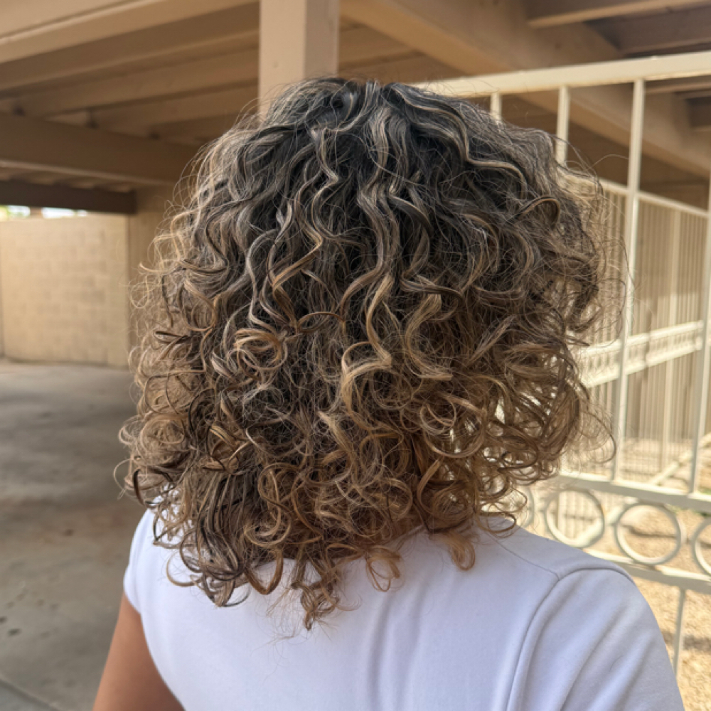 Curly Haircut + Diffuser Moment✂️✨ at Hot Girl Hair Boutique in MESA, AZ