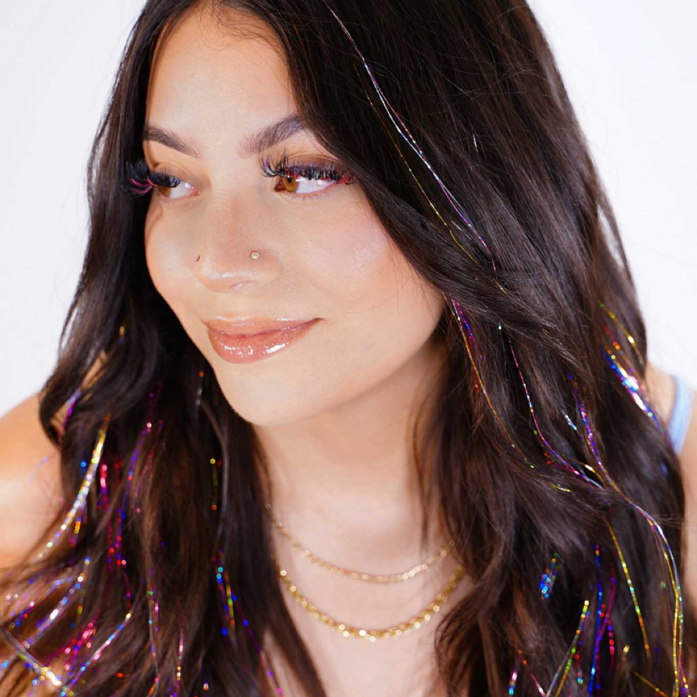 Hair Tinsel at Grease & Glamour Garage in Lake havasu, AZ
