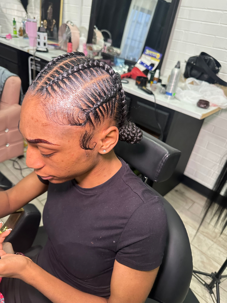 4 Crisscross Stitch (Hair Provided)