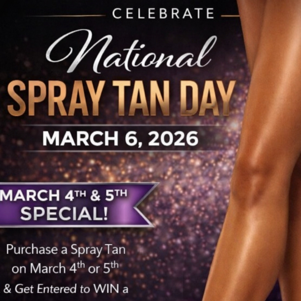 March 4, 5 & 6 ONLY at Bronzed Babe Sunless Spray Tans in Kent, OH