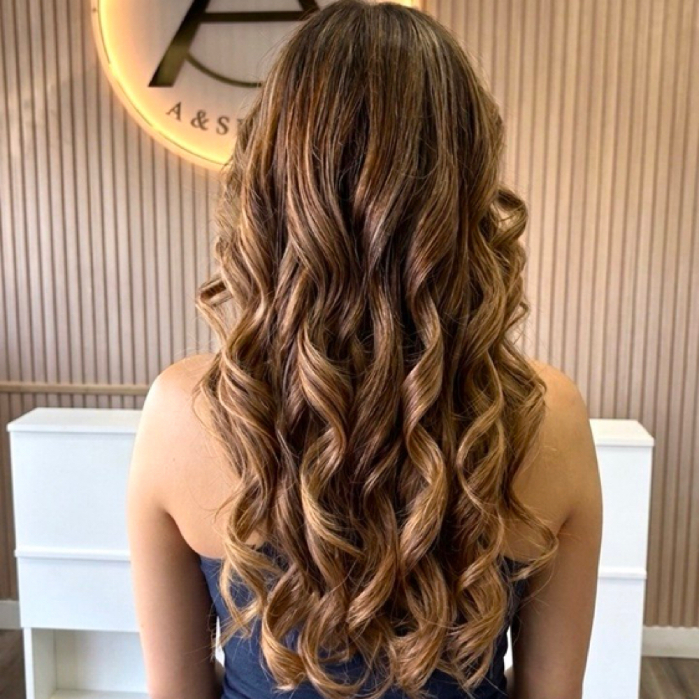 Hair Curly at A & S Beauty Bar in Woodland Hills, CA