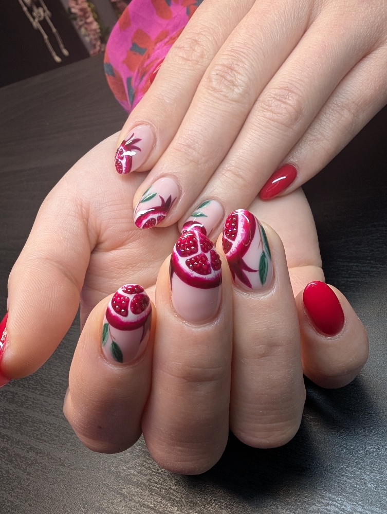 Complex Art Structured Gel Mani