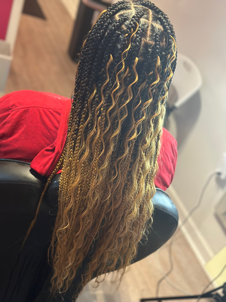 Boho Knotless Braids