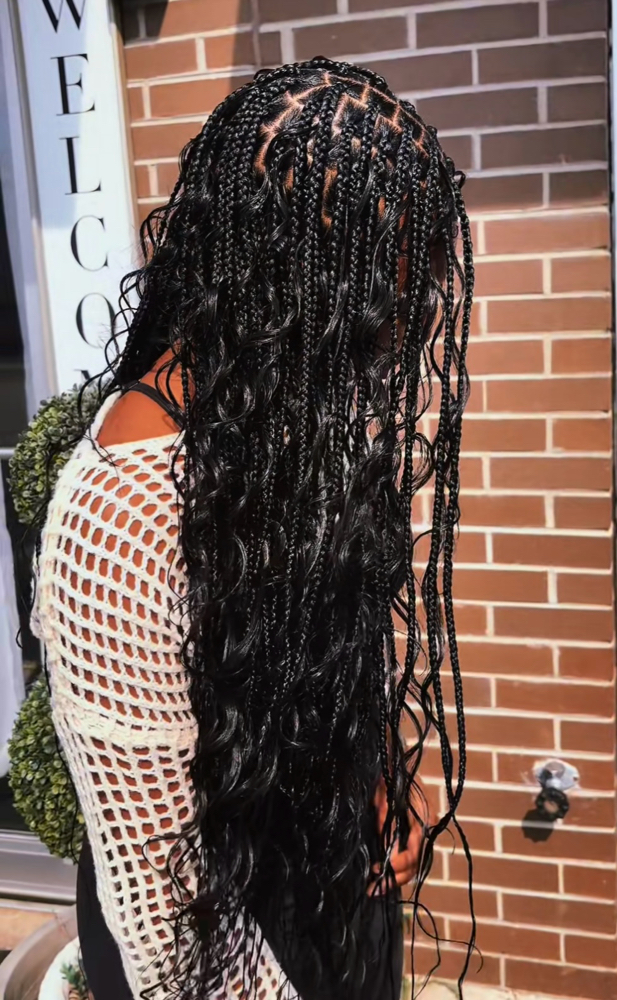 Boho Knotless Braids